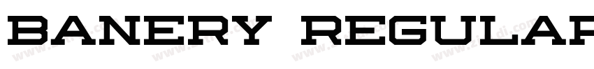 Banery Regular字体转换